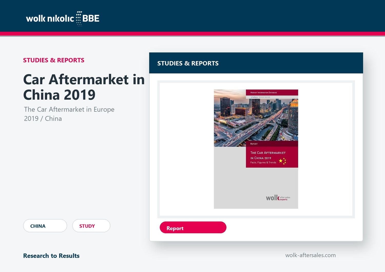 Kfz-Ersatzteilmarkt in China 2019 Kfz-Ersatzteilmarkt in China 2019