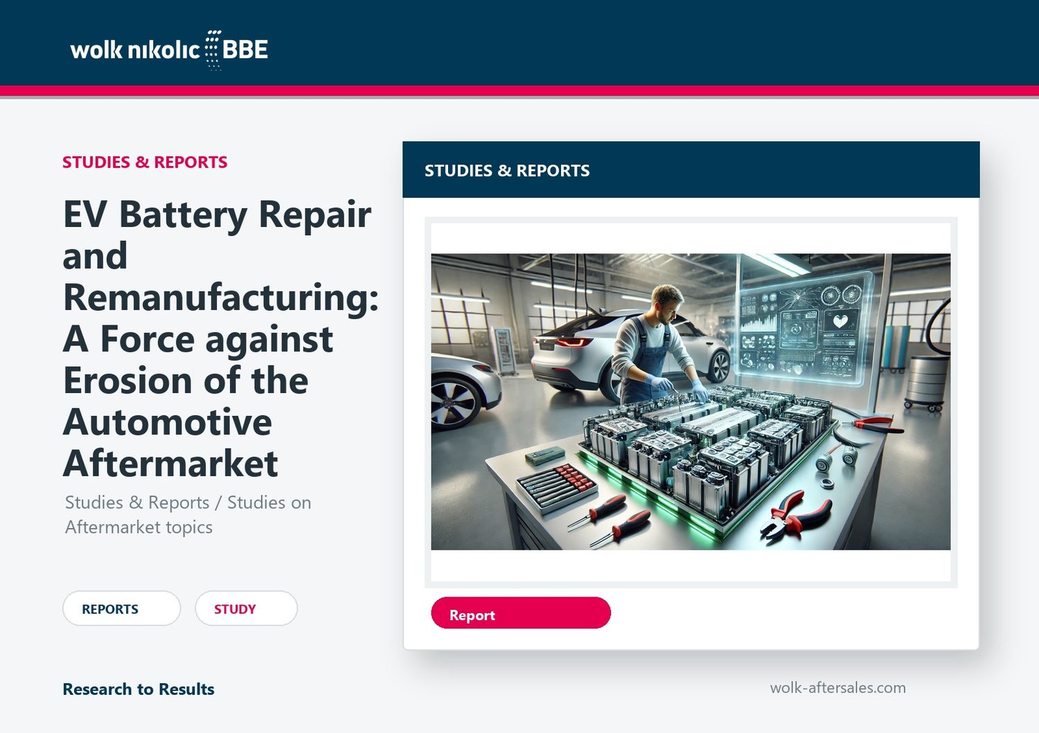 EV Battery Repair and Remanufacturing: A Force against Erosion of the Automotive Aftermarket