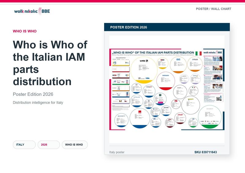 Das „Who is Who“ des italienischen IAM-Teilevertriebs 2026 Das „Who is Who“ des italienischen IAM-Teilevertriebs 2026