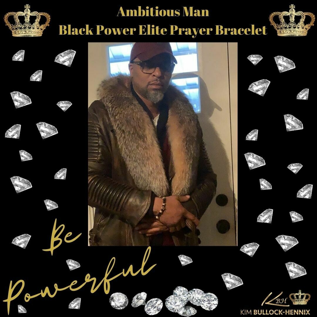 Ambitious Man Black Power Elite Prayer Bracelet