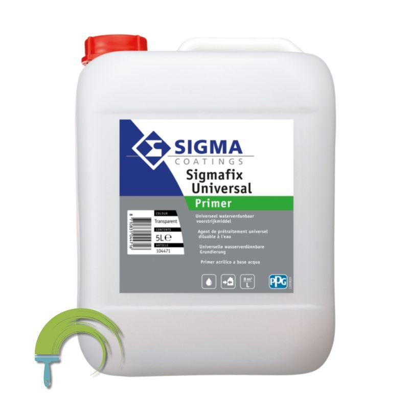 Sigma Sigmafix Universal Primer – watergedragen fixeer- en voorstrijkmiddel voor poreuze of poederende ondergronden