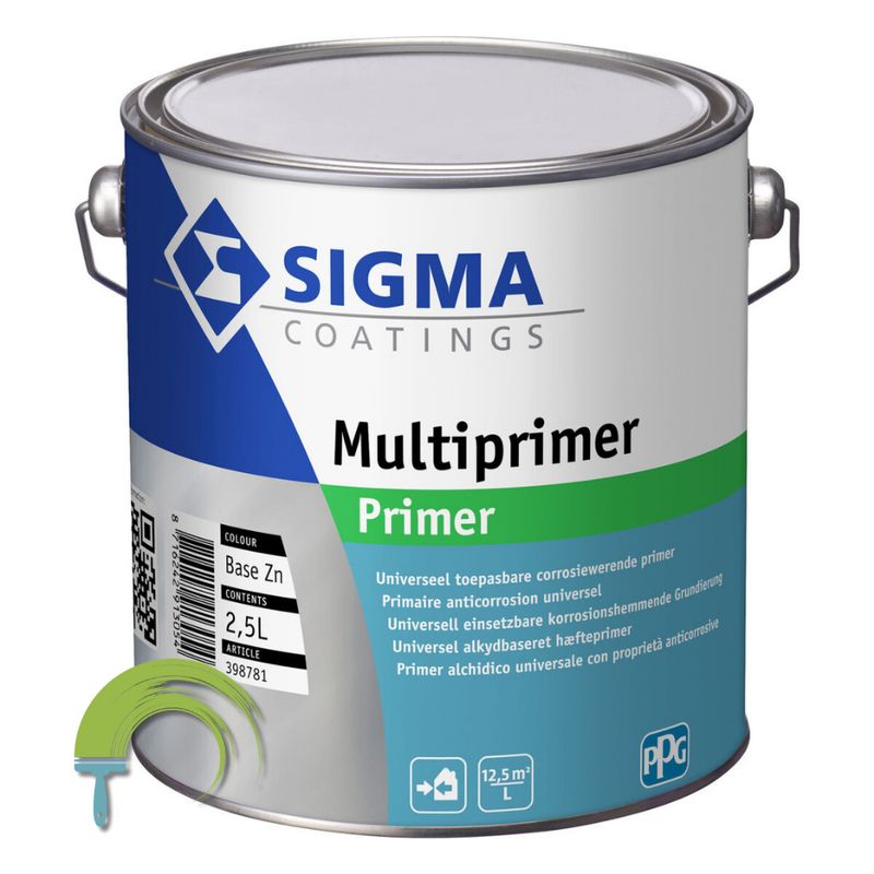Sigma Multiprimer – primaire polyvalente solvantée, antirouille et adhérente pour métal, bois, plastiques et plus