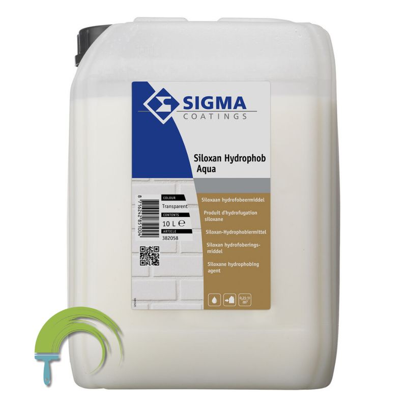 Sigma Siloxan Hydrophob Aqua Sigma Siloxan Hydrophob Aqua – hydrofuge façade – protection eau et saleté – incolore – respirant – idéal pierre, béton, briq