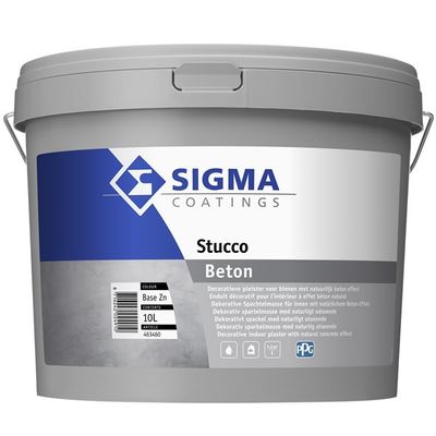 Sigma Stucco Beton Sigma Stucco Beton – decoratieve pleister – betonlook – robuust – duurzaam – gebruiksklaar – meerdere effecten – binnenafwerk
