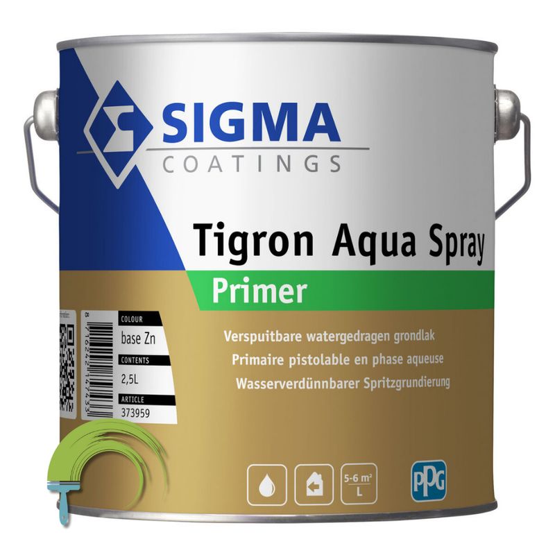 Sigma Tigron Aqua Spray Primer – watergedragen spuitprimer voor hout binnen