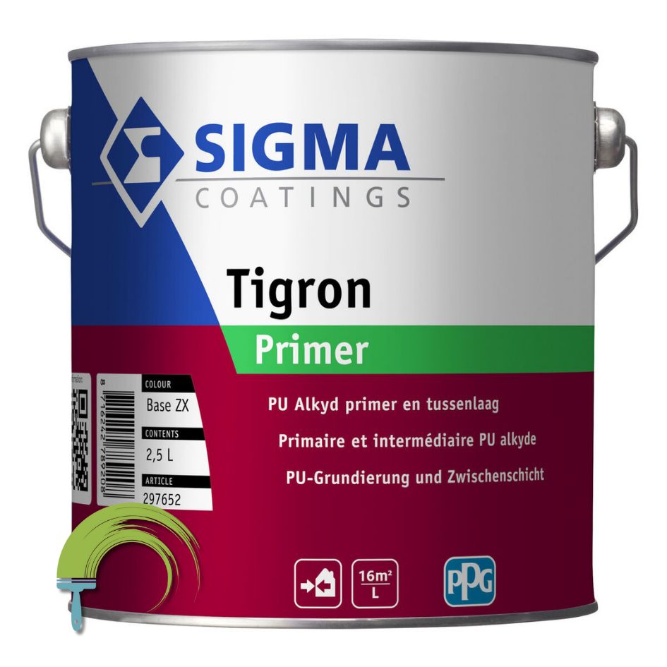 Sigma Tigron Primer – apprêt solvanté pour bois et métal intérieur et extérieur