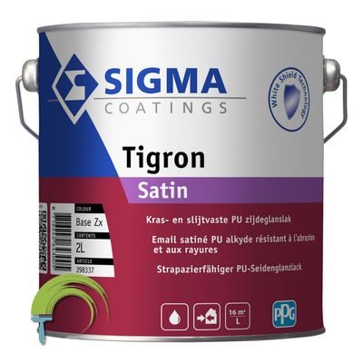 Sigma Tigron Satin – zijdeglanzende solventgedragen lak voor hout en metaal binnen en buiten