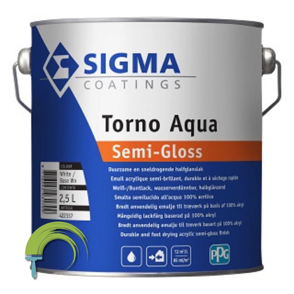 Sigma Torno Aqua Semi-Gloss – laque demi-brillante à l’eau pour bois et métal intérieur et extérieur