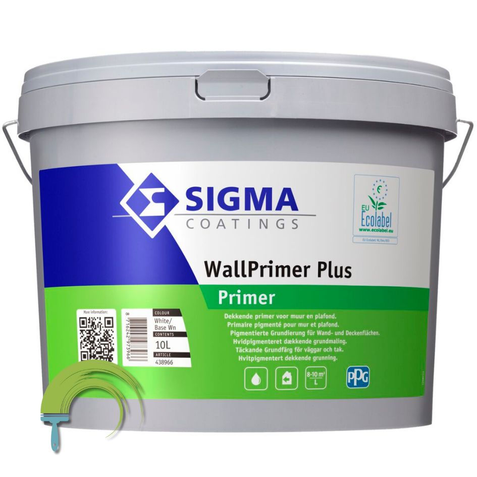 Sigma Wallprimer Plus Sigma Wallprimer Plus – dekkende watergedragen muurprimer voor binnenmuren en plafonds