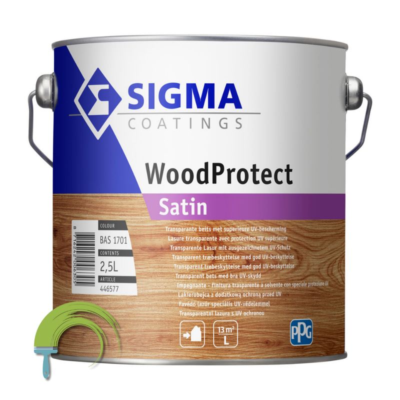 Sigma Woodprotect Satin Sigma WoodProtect Satin – transparante zijdeglans beits voor houten ramen, deuren en kozijnen buiten