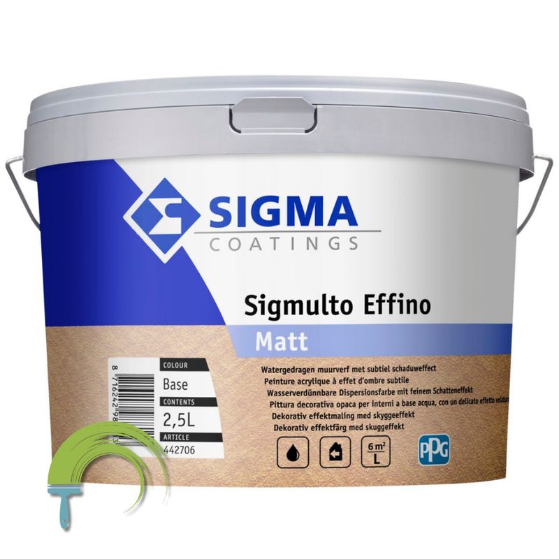 Sigmulto Effino Matt – decoratieve matte wandafwerking met subtiel schaduweffect voor binnen