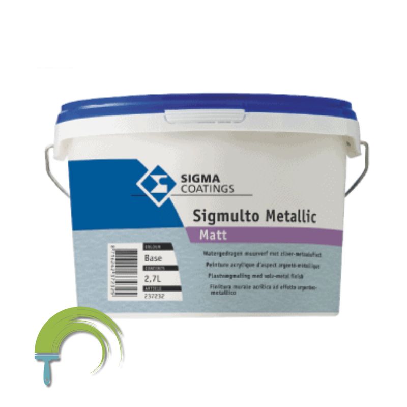 Sigmulto Metallic 2,7L Sigmulto Metallic – decoratieve metallic wandafwerking met zijdeglans voor een luxe uitstraling binnen