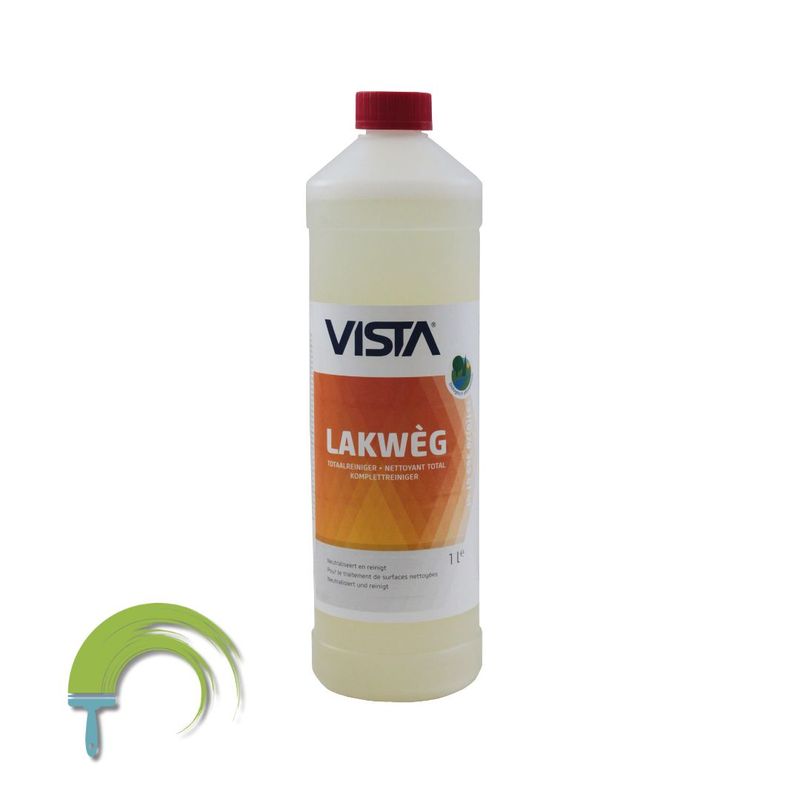 Vista Lakweg Totaalreiniger Vista Lakwèg Totaalreiniger 1 l – neutraliseert Vista afbijt en verwijdert verfresten