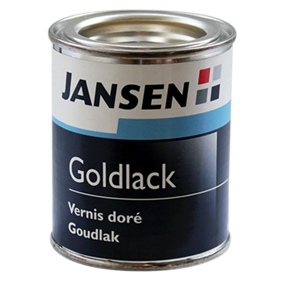 Jansen Goudlak 375 ml – decoratieve goudlak voor hout en metaal, hittebestendig tot 150 °C