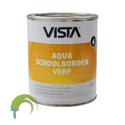 Vista Aqua Schoolbordenverf groen 750 ml – matte krijtbordverf voor binnen en overdekt buiten