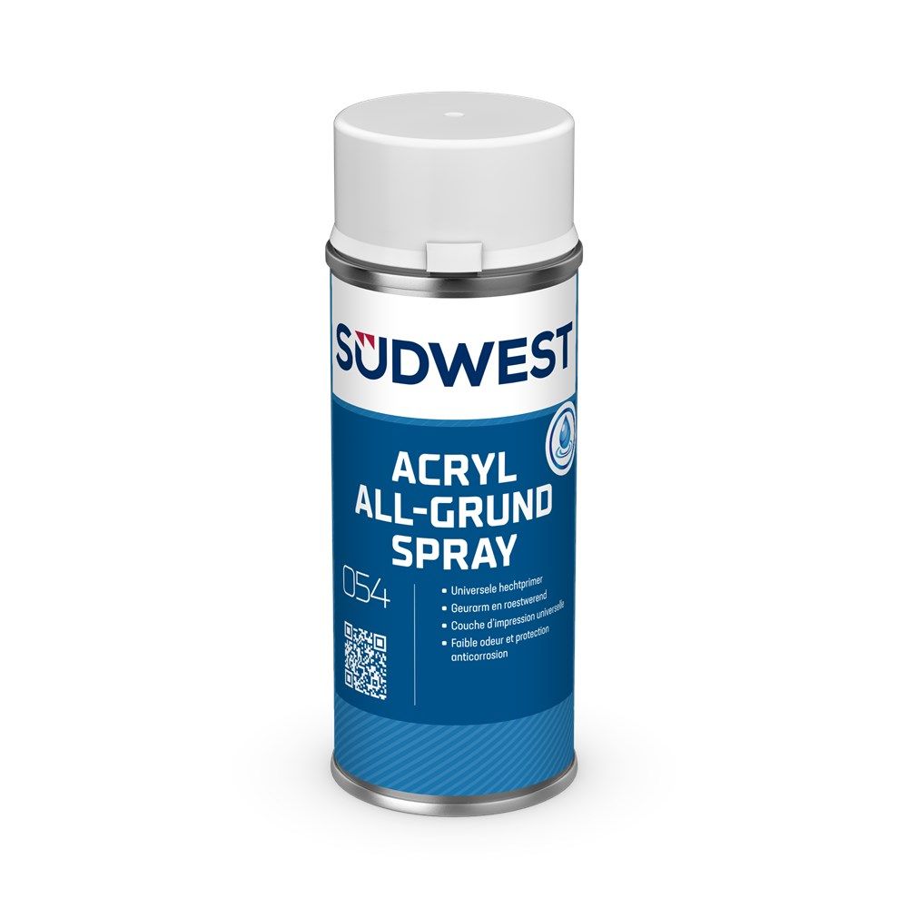 Südwest Acryl All-Grund Spray Südwest Acryl All-Grund Spray grijs 400 ml – sneldrogende hechtprimer voor metaal en kunststof