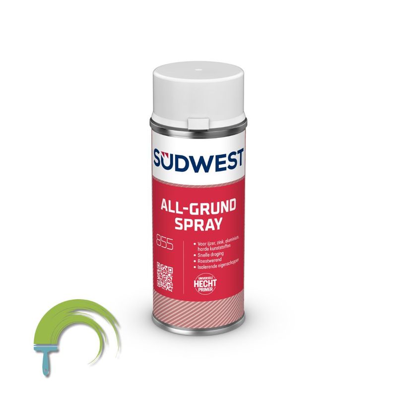 Südwest All-Grund Spray Südwest All-Grund Spray zwart 400 ml – roestwerende grondverf in sprayvorm voor binnen en buiten