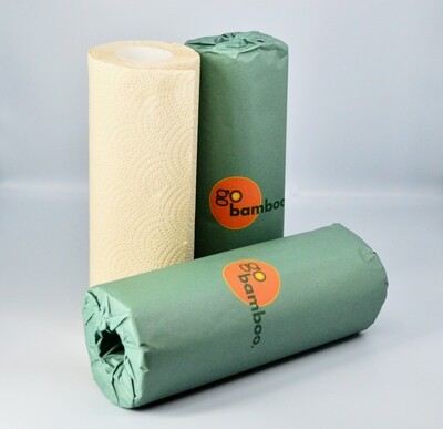 2 ply Bamboo Kitchen Towel- Pack of 2 rolls