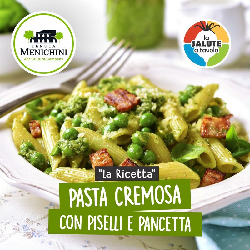 Pasta e Piselli con Pancetta