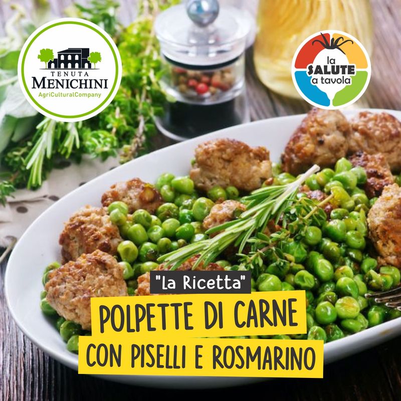 Polpette con Piselli e Rosmarino