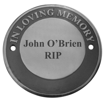 Engraved &quot;In Loving Memory&quot; Cast Memorial Disc (Aluminium)
