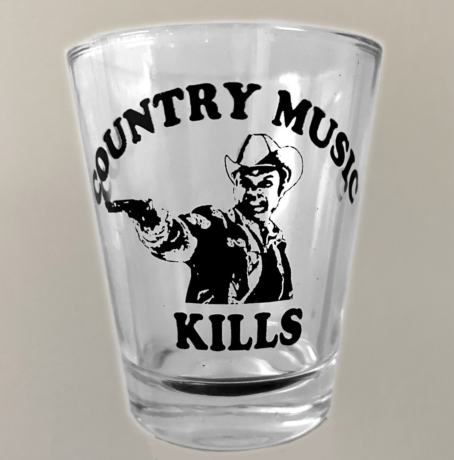 Country Music Kills shot glass