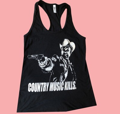 Country Music Kills ladies tank
