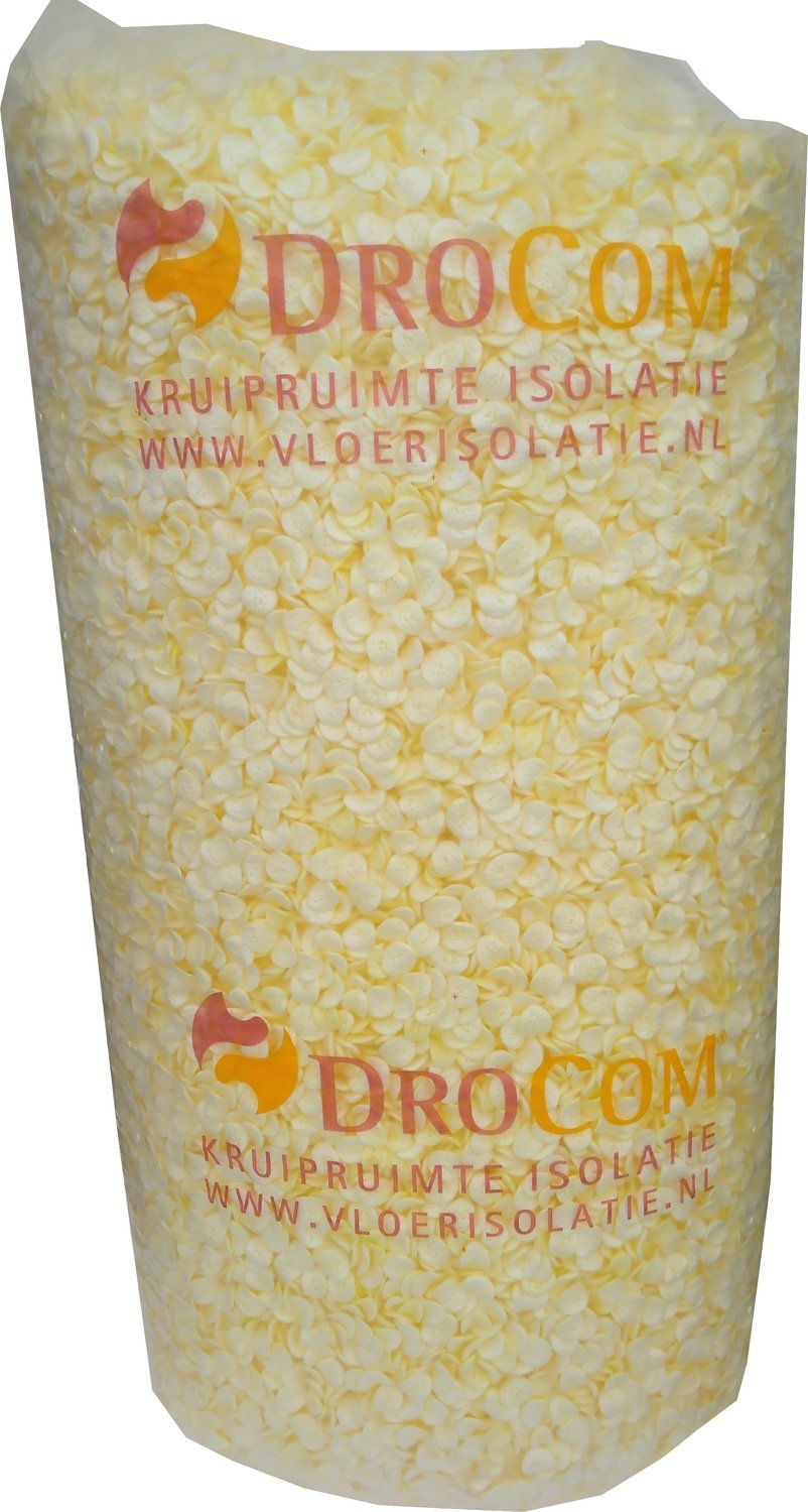 DroCoM 500 liter - best presterende isolatiechip in de markt - bodemisolatie / vloerisolatie - Meldcode ISDE: KA18777