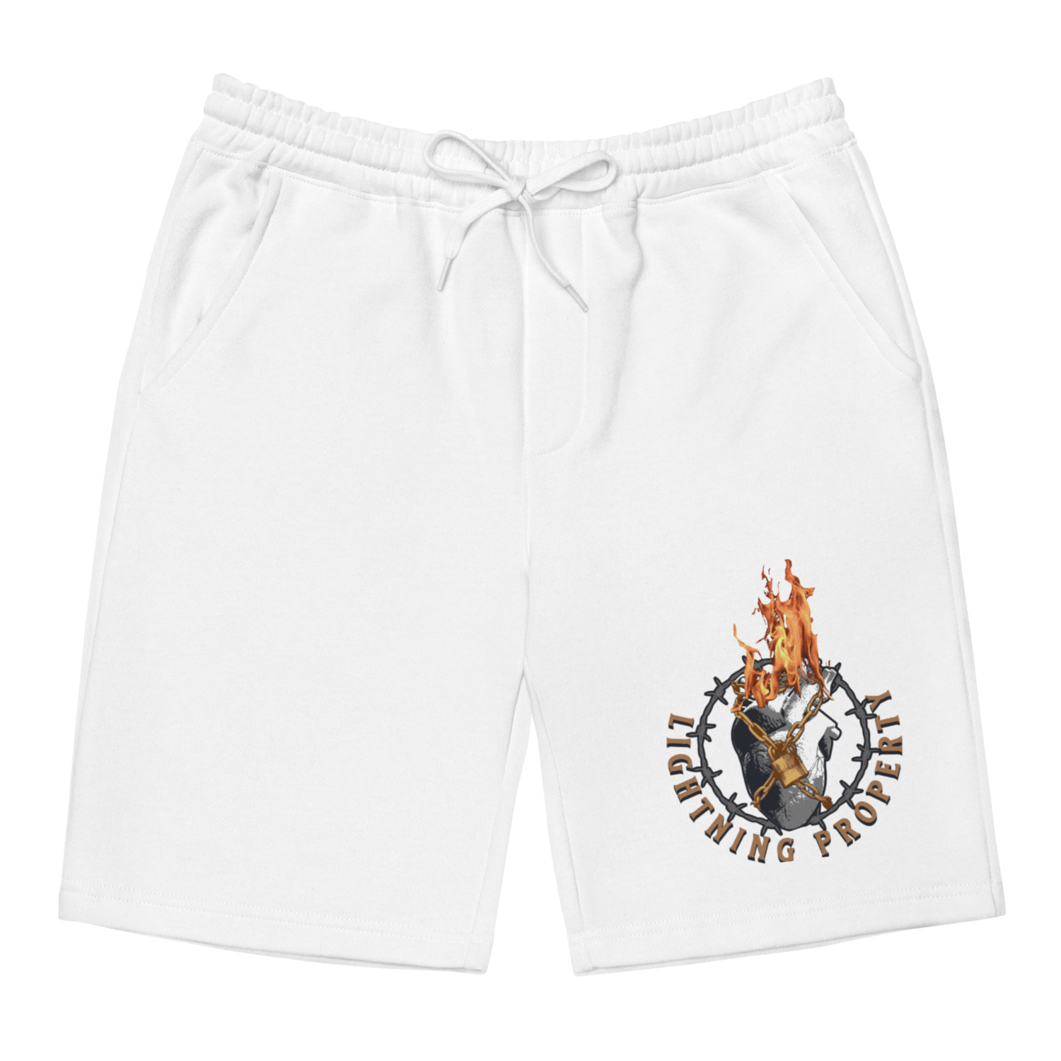 White Summer Shorts Lightning Property