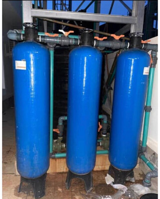 3 Fiber Cylinders with installation