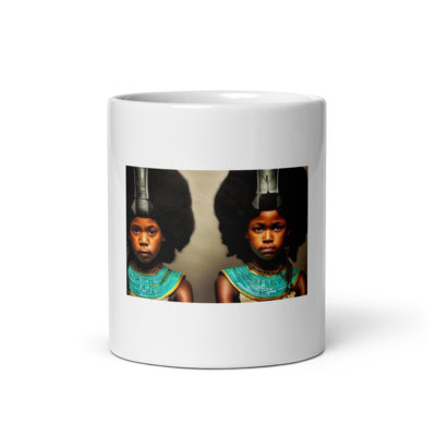 White Ceramic Glossy Twins Mug [Multiple Sizes ; VAT Included + Free Shipping]