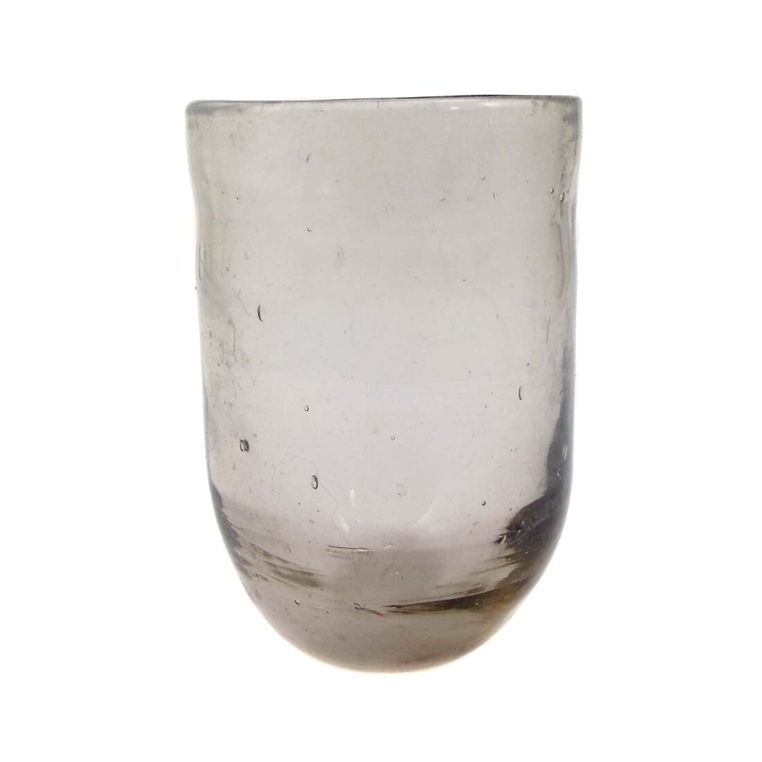 Cup / oil lamp insert made of gray-tinted glass, German, 2nd half of the 18th century.