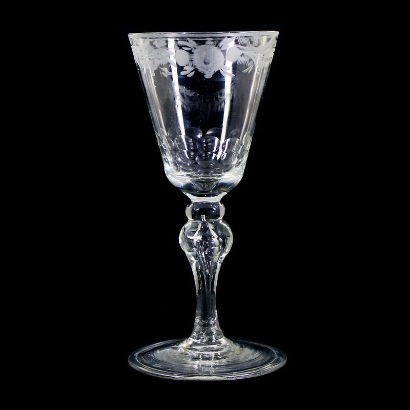1st of 4. Cup with cut border, Saxony or Russia around 1750