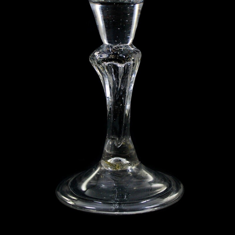 Goblet with folded rim, bowl with hanging border, Thuringia 18th century.