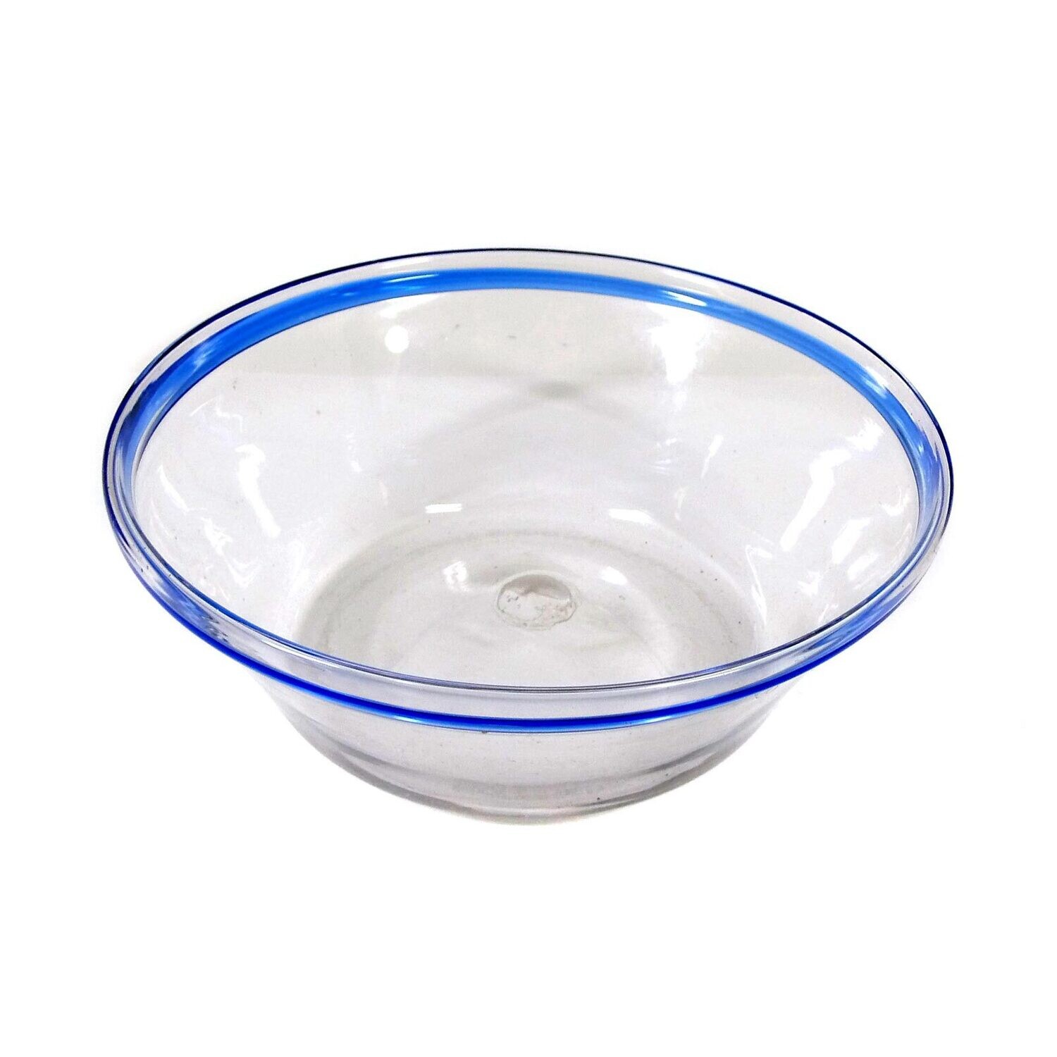 Bowl with folded light blue edge, North German, 19th century.