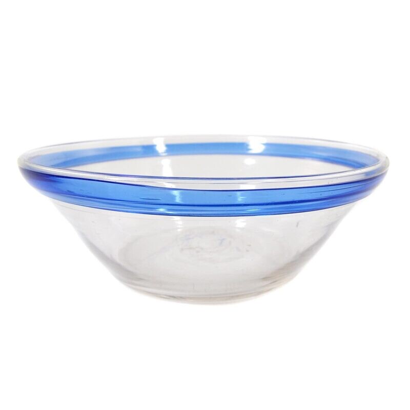 Bowl with folded light blue edge, North German, 19th century.