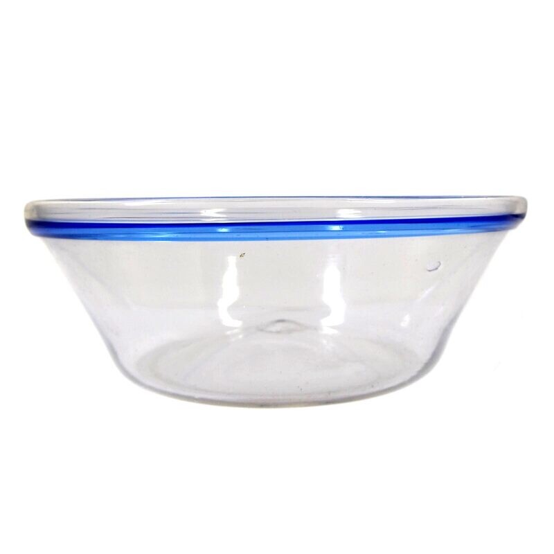 Bowl with folded light blue edge, North German, 19th century.