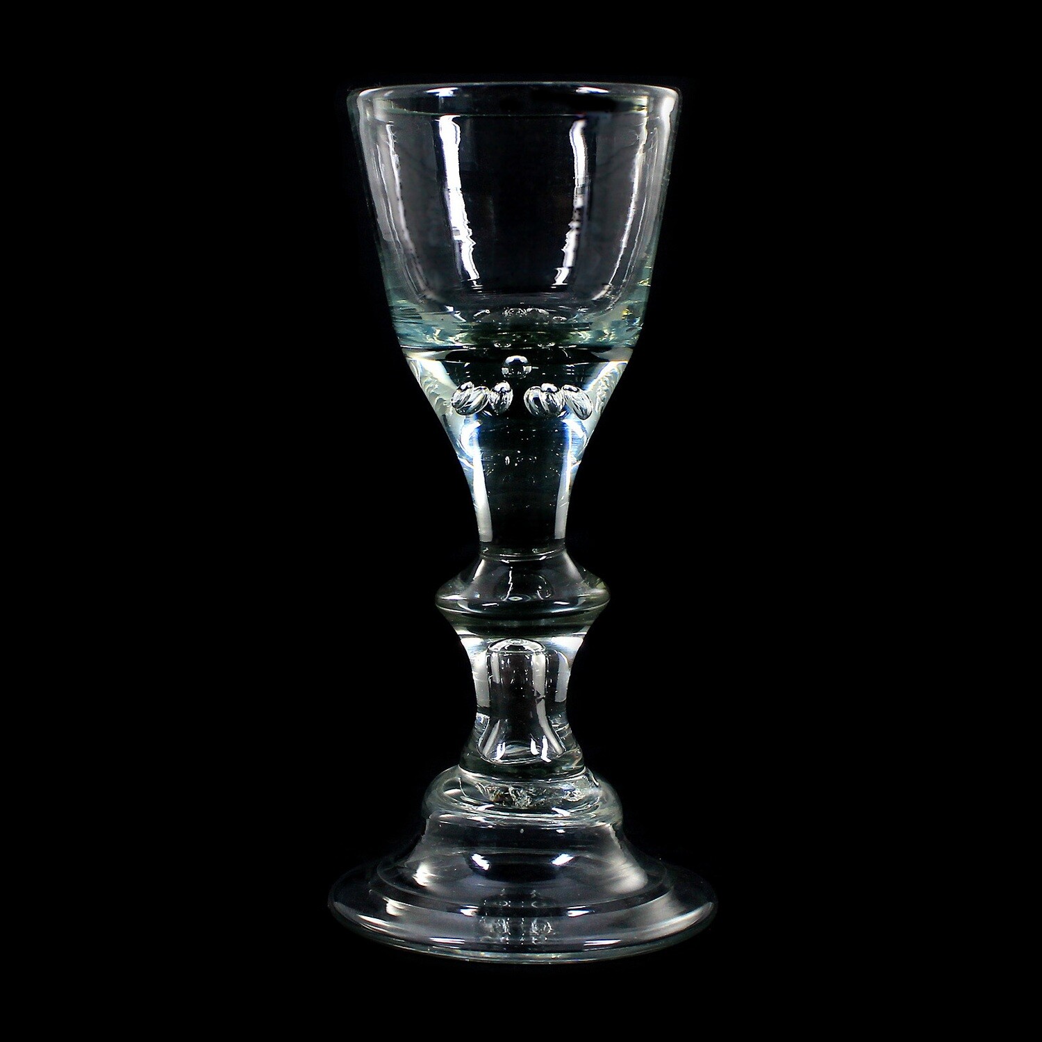 Lauenstein goblet with bell foot &amp; marked Air bubbles, 2nd half of the 18th century