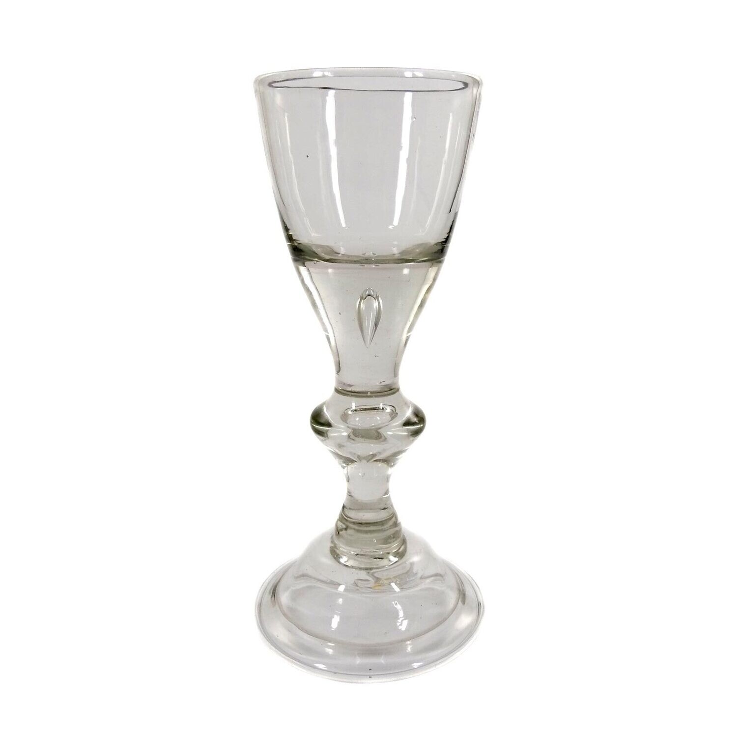 Lauenstein goblet with bell foot &amp; pierced. Air bubble, 2nd half of the 18th century