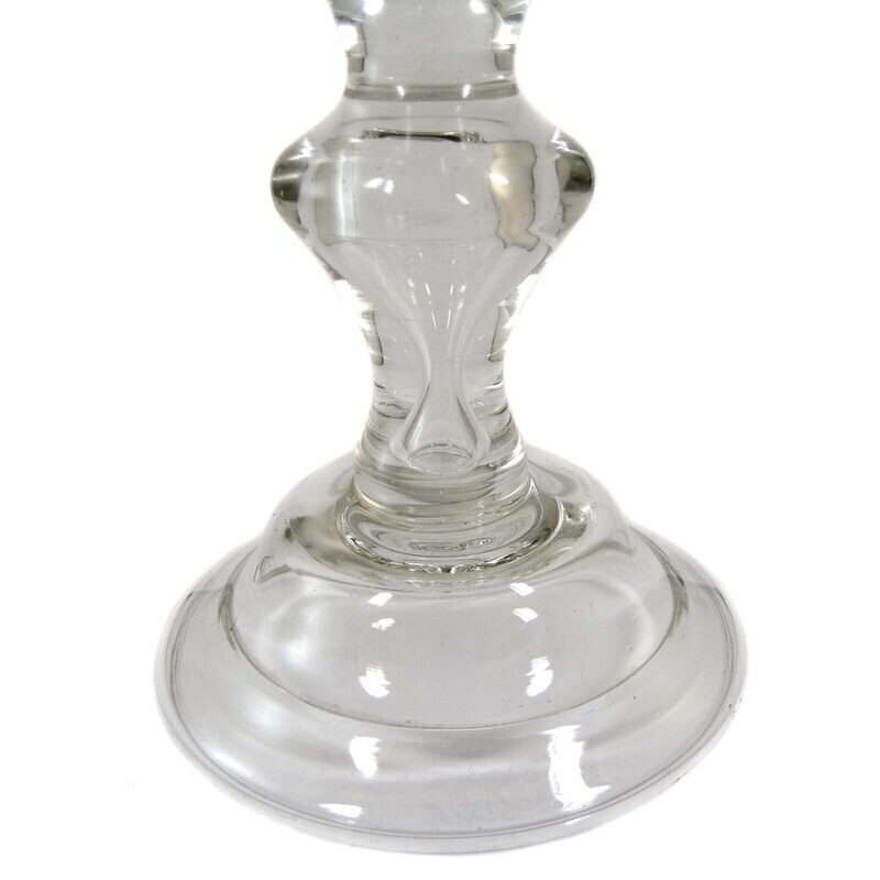 Lauenstein goblet glass with gold rim, A.C.G. 2nd half of the 18th century