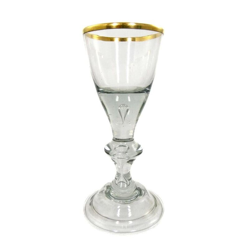 Lauenstein goblet with gold rim, 2nd half of the 18th century.