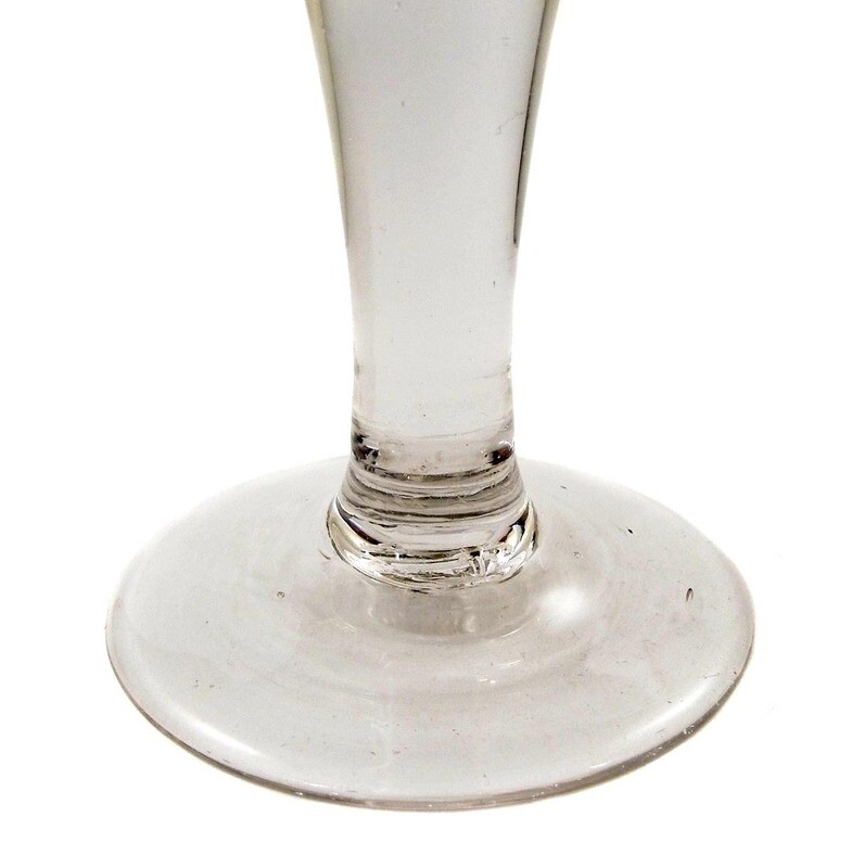 Pointed chalice with crowned mirror monogram and gold rim, Lauenstein around 1770