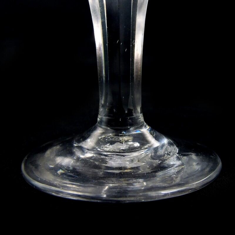 Southern wine glass with zigzag band &amp; star decoration, Lauenstein around 1810
