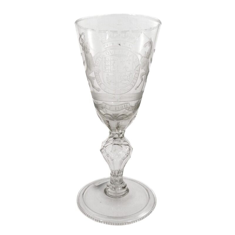 Cup with English-Hanoverian coat of arms, Princely Glass Manufactory at Schorborn
​
