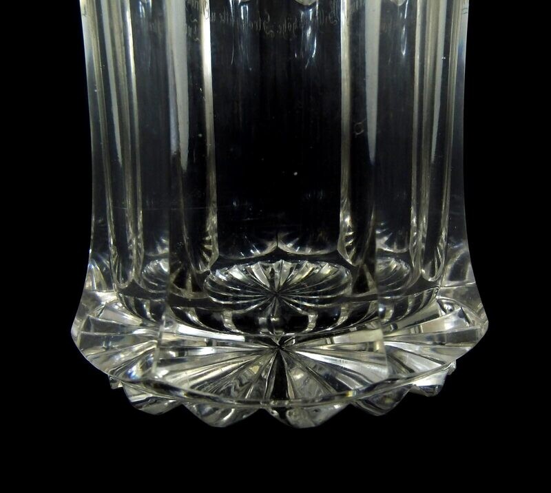 Souvenir cup with button medallions &amp; cut views, Silesia around 1845