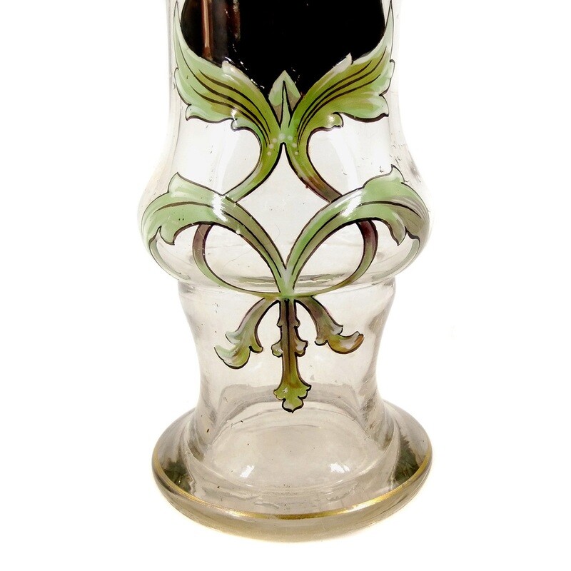 Pole cup with halberdier and tendrils, Josephinenhütte around 1879