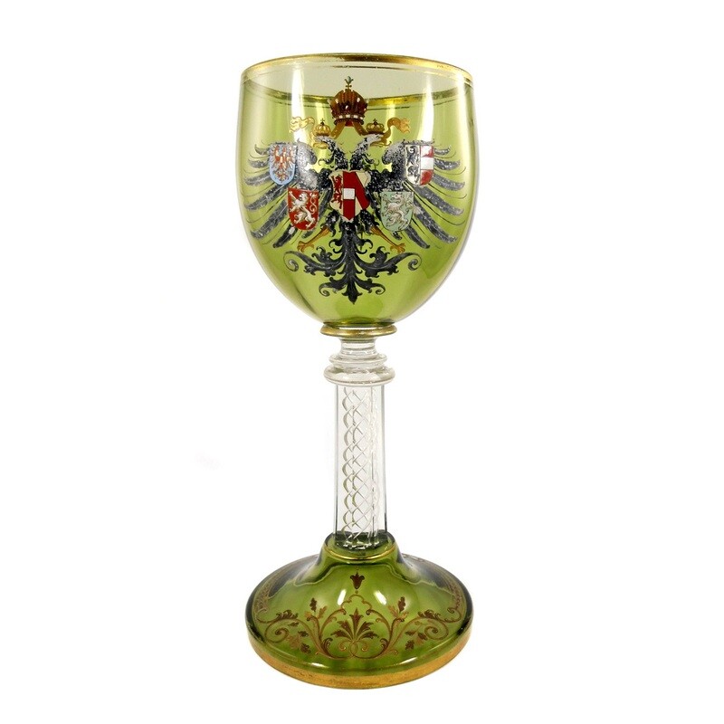Prunkrömer mit polychromer Opakemailmalerei, Josef Riedel um 1896