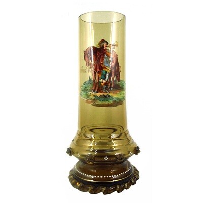 Großer Pokal mit Darstellung eines Trompeters, Theresienthal um 1875-90