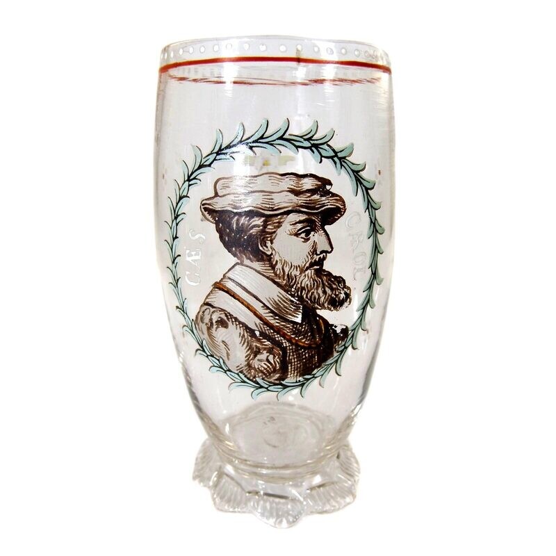 Mug depicting a personality, Heckert, painting Vincenz Pohl