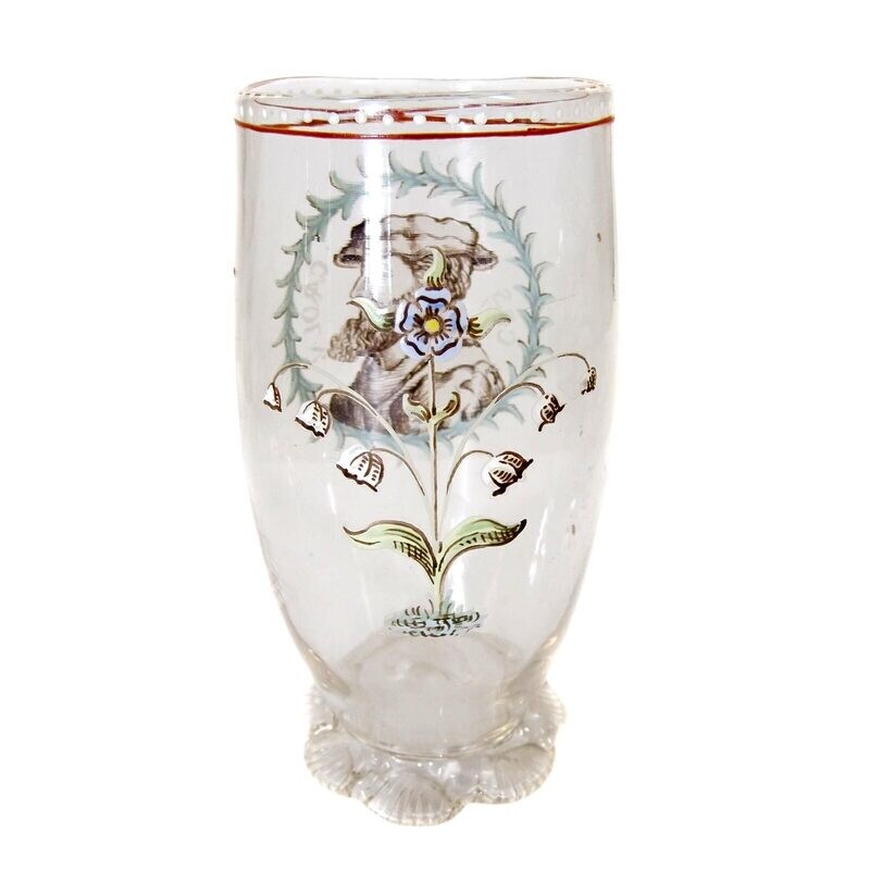 Mug depicting a personality, Heckert, painting by Vincenz Pohl